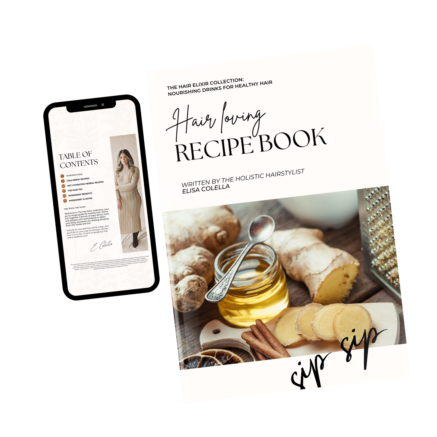Hair Loving Digital Drink Recipe Book