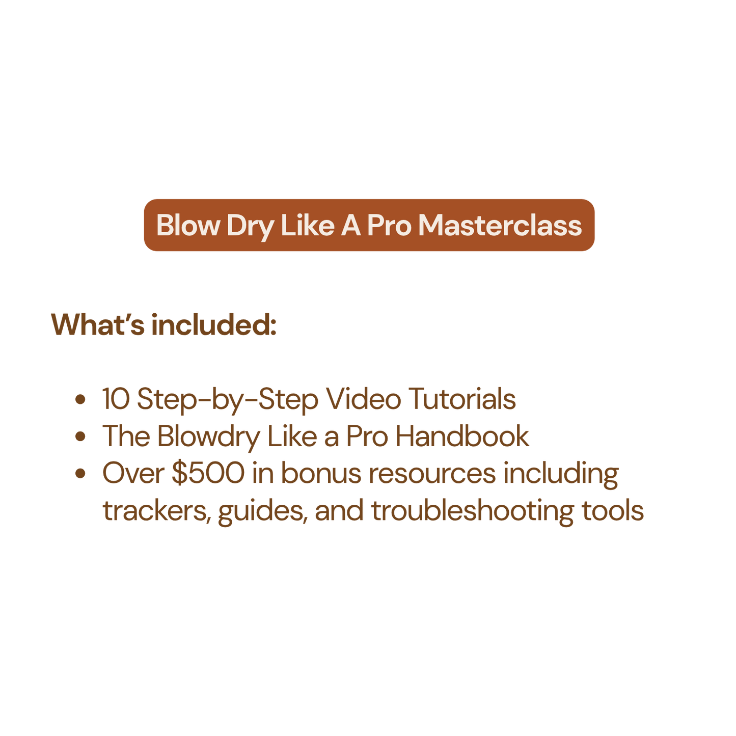 Blowdry Like A Pro Masterclass