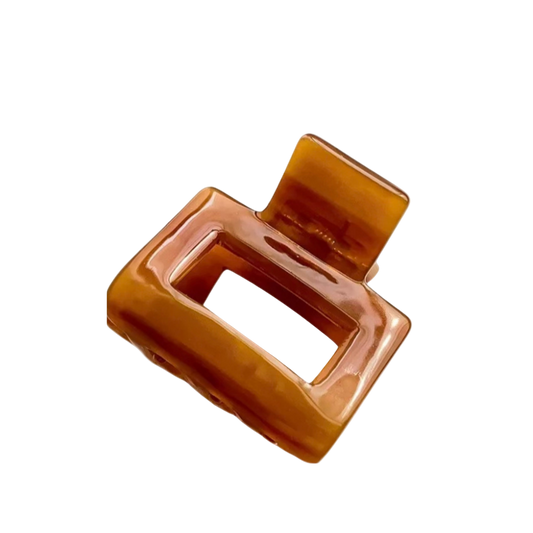 Acetate Hair Clip Caramel