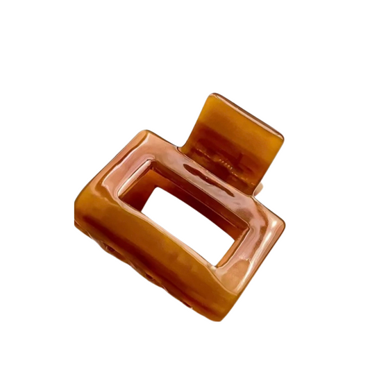 Acetate Hair Clip Caramel