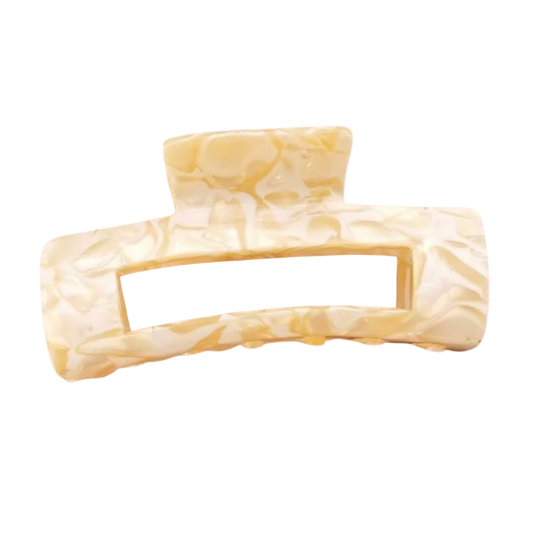 Acetate Hair Clip French Vanilla