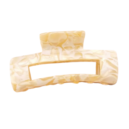 Acetate Hair Clip French Vanilla